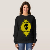 Pregnancy  Alien on Board Sweatshirt (Vorne ganz)