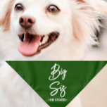 Pregnancy Announce Guard Bandana | Big Sis Green Halstuch<br><div class="desc">Klein oder groß,  kann dieses Haustierbandana für Hunde oder Katzen verwendet werden. Minimal,  modern und individuell mit dem Namen Ihres Haustieres. Was ist niedlich,  als eine Schwangerschaft anzukündigen,  als mit Ihrem Pelzkind 🥰 Alle Texte sind anpassbar ↣ klicken Sie einfach auf den Button "Personalisieren".</div>