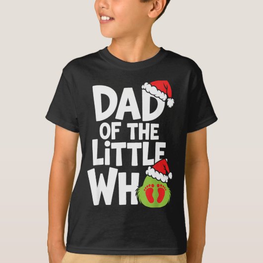 Pregnancy Announcemen Dad Of The Little Who  T-Shirt (Vorderseite)
