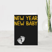 Pregnancy Announcemen - New Year New Baby Karte (Vorderseite)