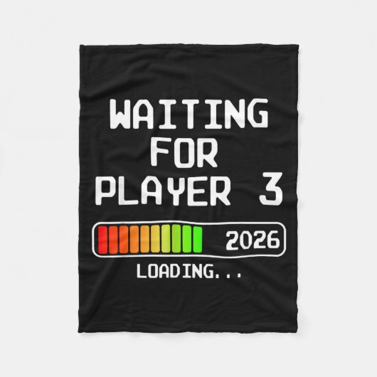 Pregnancy Announcement 2026 Waiting For Player 3 D Fleecedecke (Vorderseite)