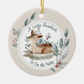 Pregnancy Announcement Baby on the Way Photo Keramik Ornament (Vorne)