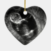 Pregnancy Announcement Custom Grandma Aunt Gift Keramik Ornament (Hinten)