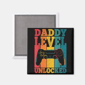 Pregnancy Announcement Dad Level Unlocked New Dadd Magnet (Vorderseite/Rückseite)