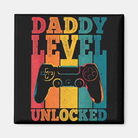 Pregnancy Announcement Dad Level Unlocked New Dadd Magnet (Vorne)