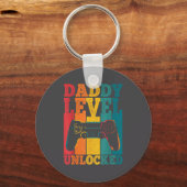 Pregnancy Announcement Dad Level Unlocked New Dadd Schlüsselanhänger (Vorderseite)