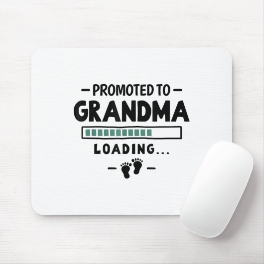 Pregnancy Announcement First Grandbaby - Promoted  Mousepad (Mit Mouse)