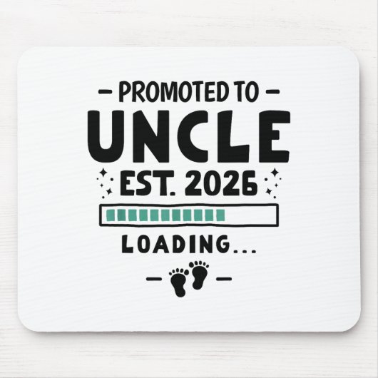 Pregnancy Announcement For Family Promoted To Uncl Mousepad (Vorne)