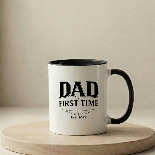 Pregnancy Announcement Gift First Time Dad Tasse