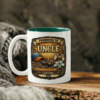Pregnancy Announcement Gift for Uncle Zweifarbige Tasse