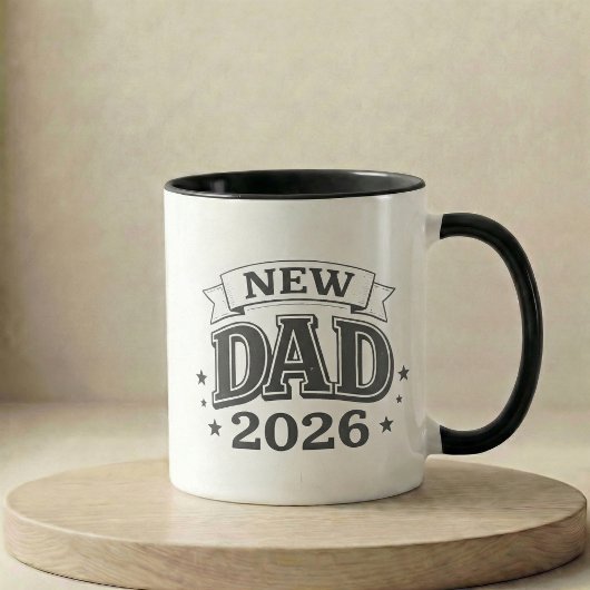 Pregnancy Announcement Gift New Dad 2026 Tasse