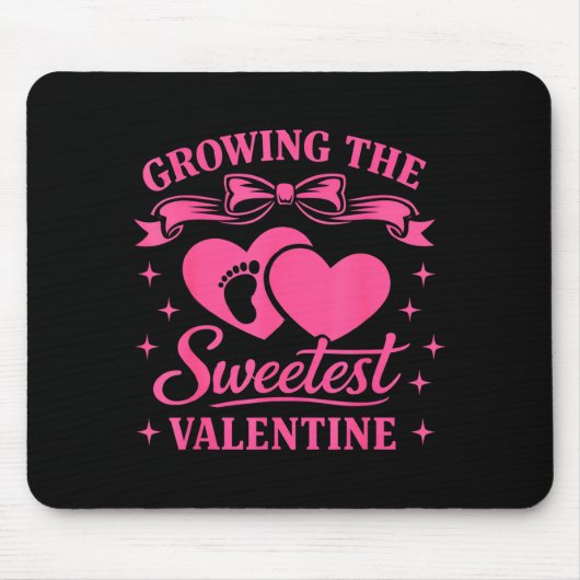 Pregnancy Announcement Growing The Sweetest Valent Mousepad (Vorne)