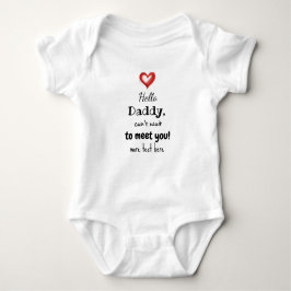 Pregnancy Announcement Idea for Dad, Custom Text Baby Strampler