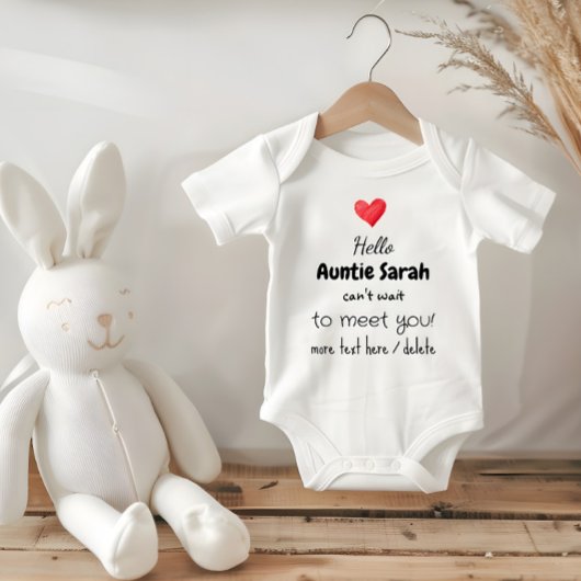 Pregnancy Announcement Idea, Future Aunt, Uncle, Baby Strampler