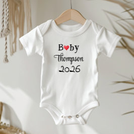 Pregnancy Announcement Idea, Personalized w. Name, Baby Strampler