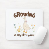 Pregnancy Announcement Mom Growing A Silly Little  Mousepad (Mit Mouse)