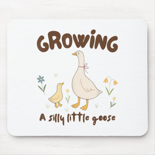 Pregnancy Announcement Mom Growing A Silly Little  Mousepad (Vorne)