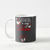 Pregnancy Announcement New Mom Growing My Valentin Kaffeetasse (Links)