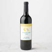 Pregnancy Announcement Personalized Wine Label Weinetikett (Vorderseite)