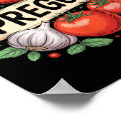 Pregnancy Announcement Prego Pasta Sauce Funny Pre Poster (Ecke)