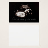Pregnancy Announcement Sonogram Mini Card Pack (Vorne & Hinten)