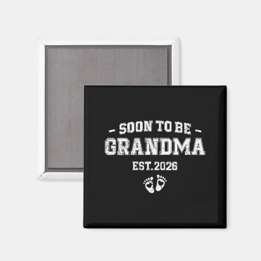 Pregnancy Announcement Soon To Be Grandma 2026 Magnet (Vorderseite/Rückseite)