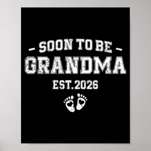 Pregnancy Announcement Soon To Be Grandma 2026  Poster (Vorne)