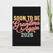 Pregnancy Announcement Soon To Be Grandma Again 20 Karte (Vorderseite)