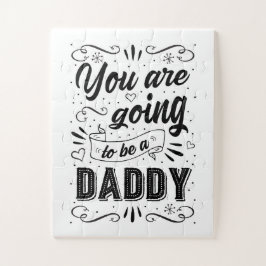 Pregnancy Announcement to Husband Black and White Puzzle
