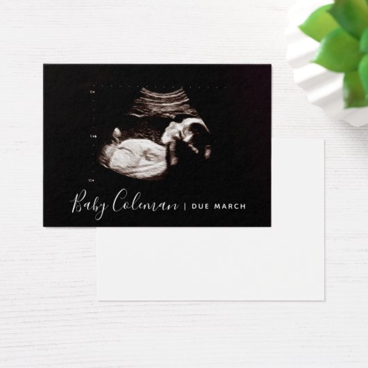 Pregnancy Anuncement Sonogram Mini Card (Schreibtisch)