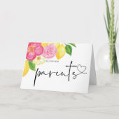 Pregnancy Baby Reveal Geschenk Eltern Großeltern Karte (Vorderseite)