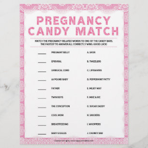 Pregnancy Candy Match [Luxury Lace [Pink] Briefbogen