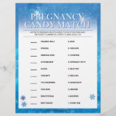 Pregnancy Candy Match [Snowy Blue] Briefbogen (Vorderseite)