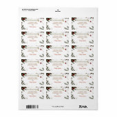 Pregnancy Christmas Return Address Label Adressaufkleber (Vorne)