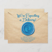 Pregnancy Flat Announcement Card Ankündigung (Vorne/Hinten)