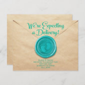 Pregnancy Flat Announcement Card Ankündigung (Vorne/Hinten)