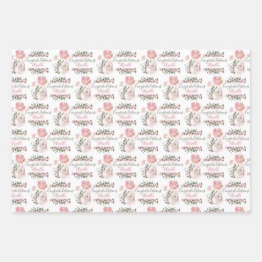 Pregnancy Gratulationen Umpackpapier Blätter (Vorderseite)