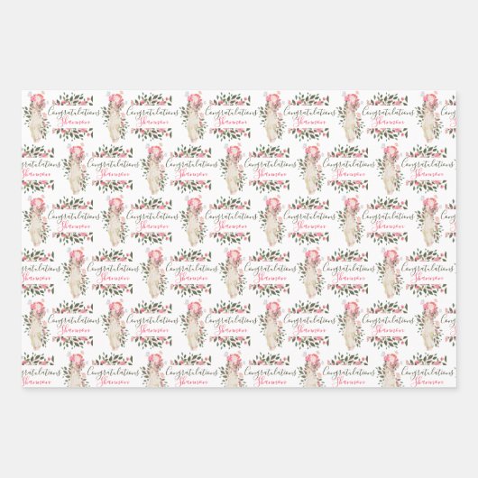 Pregnancy Gratulationen Umpackpapier Blätter (Vorderseite 3)