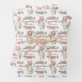 Pregnancy Gratulationen Umpackpapier Blätter (Beispiel)