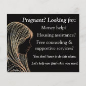 Pregnancy help and after abortion flyer (Vorne)