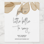 Pregnancy New Baby on Way Announcement Mom to Be Weinetikett (Einzelnes Label)