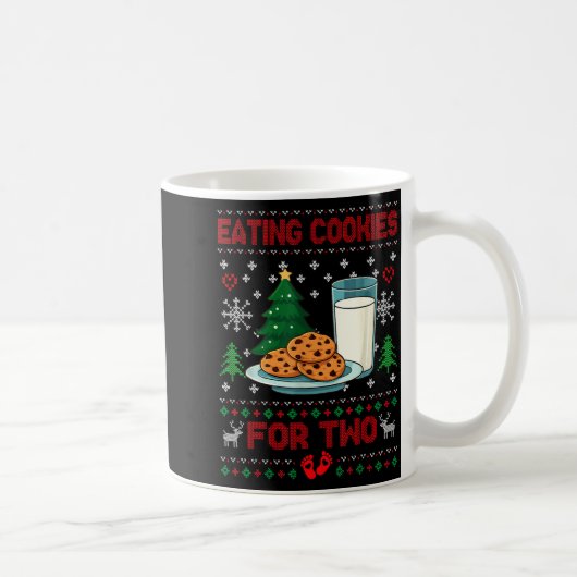 Pregnancy New Mom Baby Pregnant Christmas Couples Kaffeetasse (Rechts)