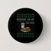 Pregnancy New Mom Baby Pregnant Christmas Matching Button (Vorderseite)