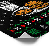 Pregnancy New Mom Baby Pregnant Christmas Matching Poster (Ecke)