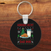 Pregnancy New Mom Baby Pregnant Christmas Matching Schlüsselanhänger (Vorderseite)