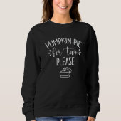 Pregnancy Pumpkin Pie für zwei lustige Sweatshirt (Vorderseite)