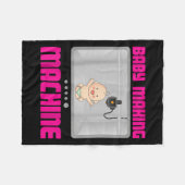 Pregnancy Reveal & Announcement Baby Making Ma Fleecedecke (Vorderseite (Horizontal))