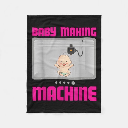 Pregnancy Reveal & Announcement Baby Making Ma Fleecedecke (Vorderseite)