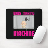 Pregnancy Reveal &amp; Announcement Baby Making Ma Mousepad (Mit Mouse)