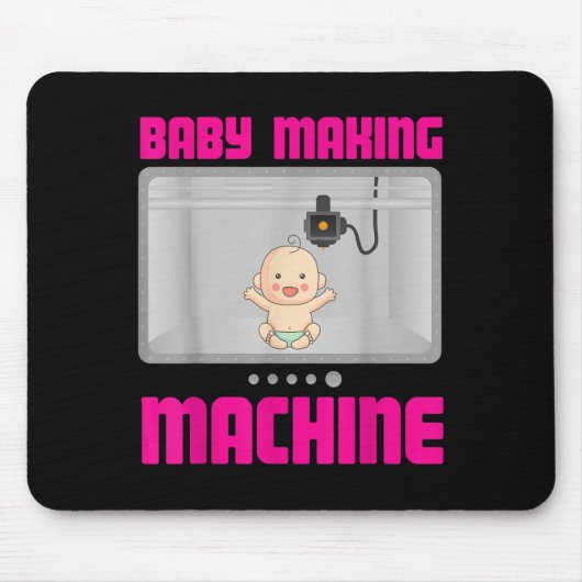 Pregnancy Reveal &amp; Announcement Baby Making Ma Mousepad (Vorne)